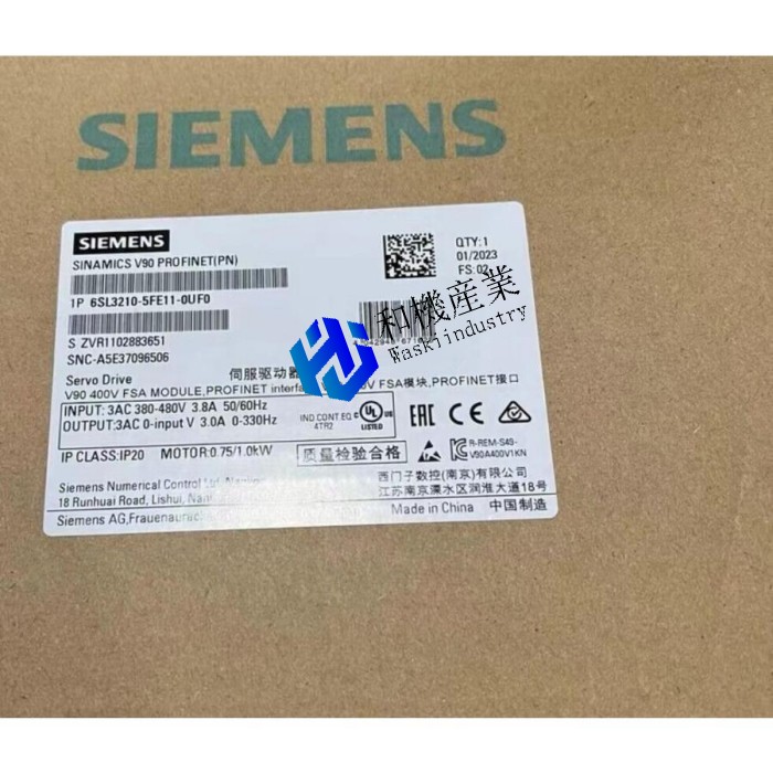 【新品★送料無料】6SL3210-5FE11-0UF0 サーボドライバー 【６ヶ月保証】｜和機産業
