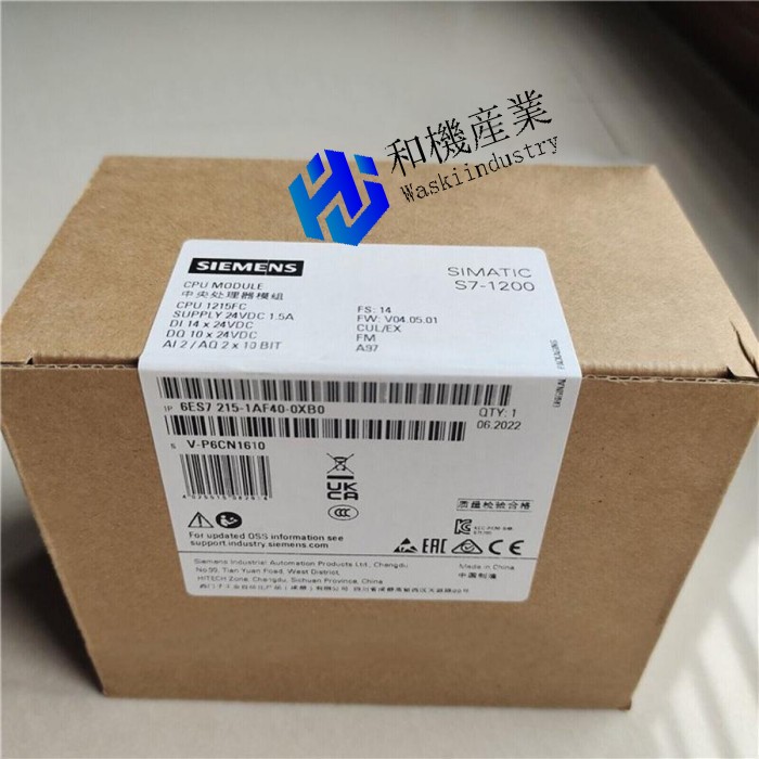 【新品★送料無料】6ES7215-1AF40-0XB0 CPUモジュール6ES7215-1AF40-0XB0 【６ヶ月保証】｜和機産業