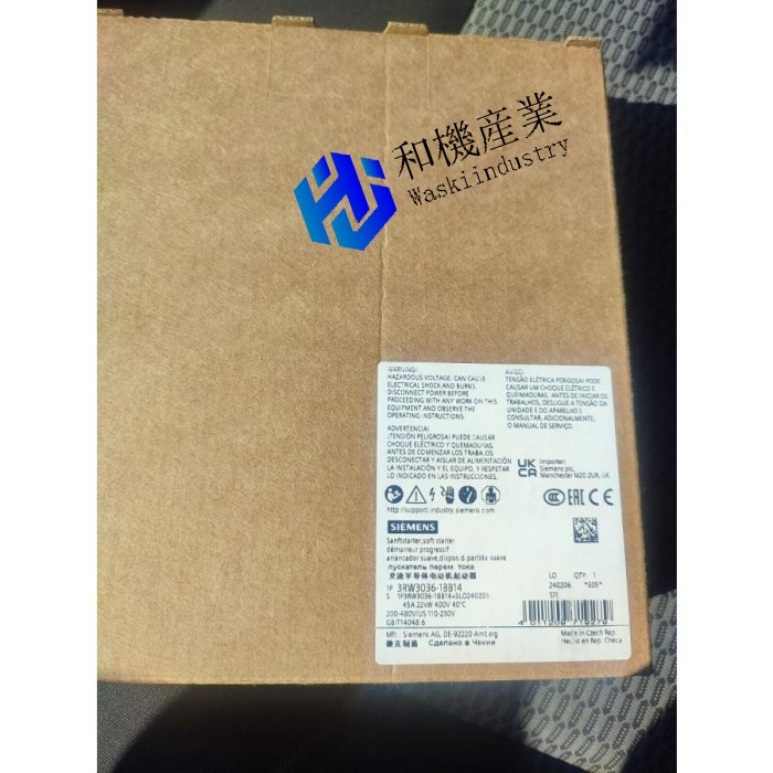 【新品★貨物輸送無料】3RW3036-1BB14 【６ヶ月引き受ける】