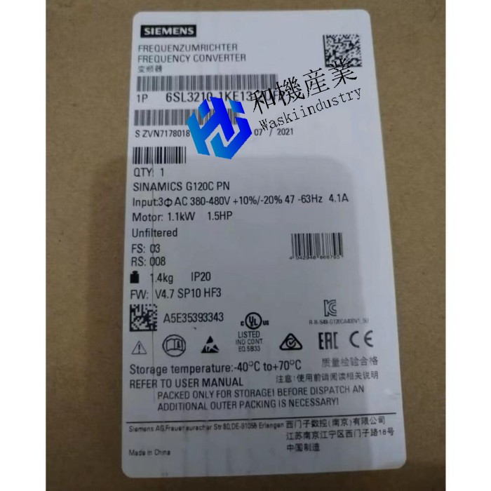 【新品★貨物輸送無料】6SL3 210-1KE13-2UF2 6SL3210-1KE13-2UF2 【６ヶ月引き受ける】