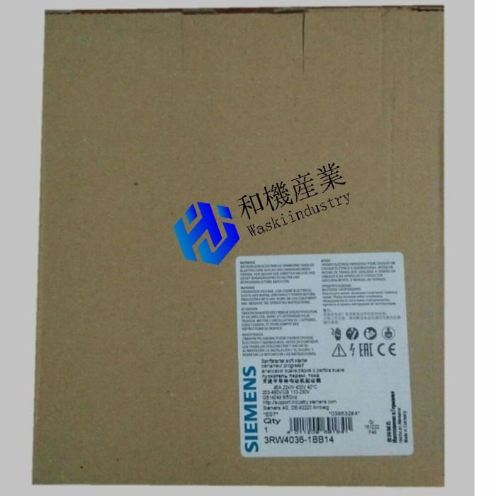 【新品★送料無料】3RW4036-1BB14ソフトスターター22kW、ボックス付き 【6ヶ月保証】