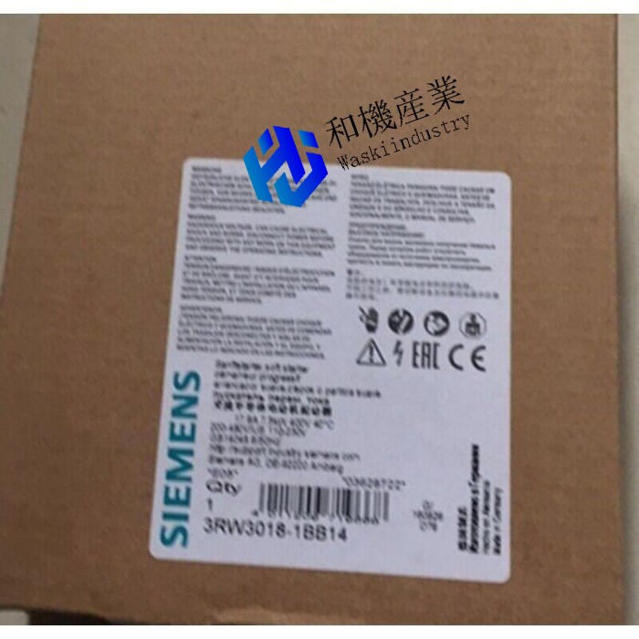 【新品★送料無料】New 3RW3018-1BB14 Soft Starter 3RW3 018-1BB14 In Box 【６ヶ月保証】