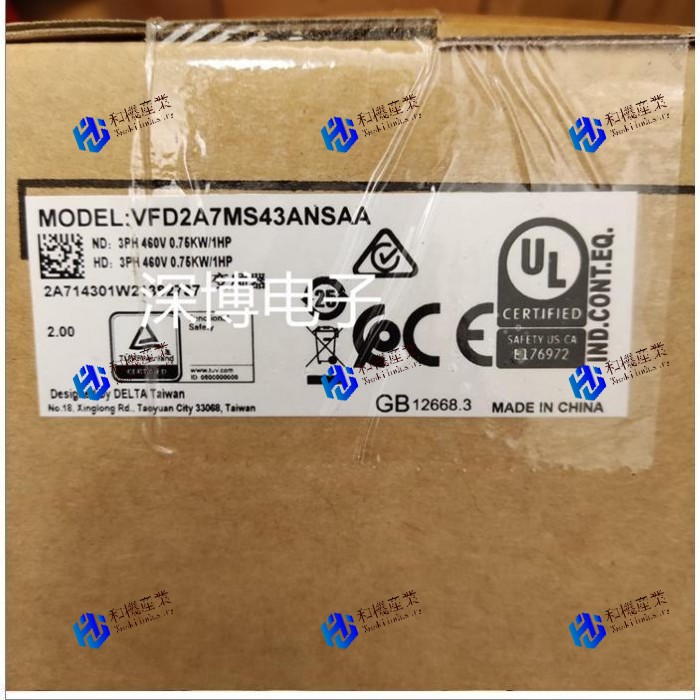 【新品★送料無料】DELTA ニューデルタVFD2A7MS43ANSAAインバーター0.75kW 【6ヶ月保証】
