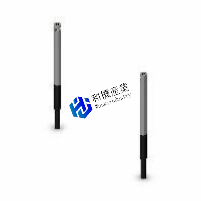 オムロン E32-T14L 2M 光電センサ用ファイバーユニット 透過形 標準サイズ Φ3円柱 サイドビュー