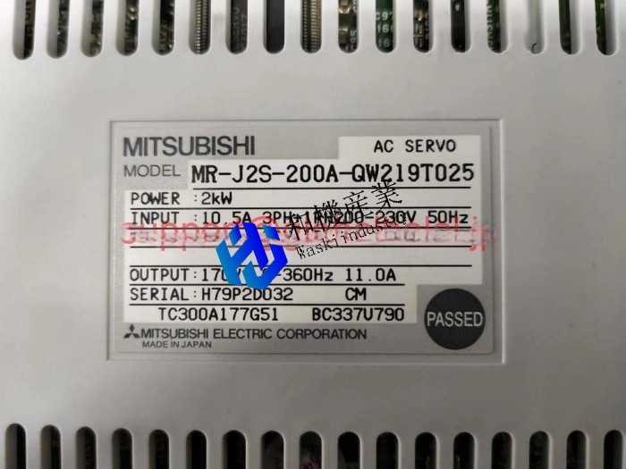 【新品★送料無料】MITSUBISHI/三菱 MR-J2S-200A-QW219T025 サーボドライバー 【6ヶ月保証】|和機産業