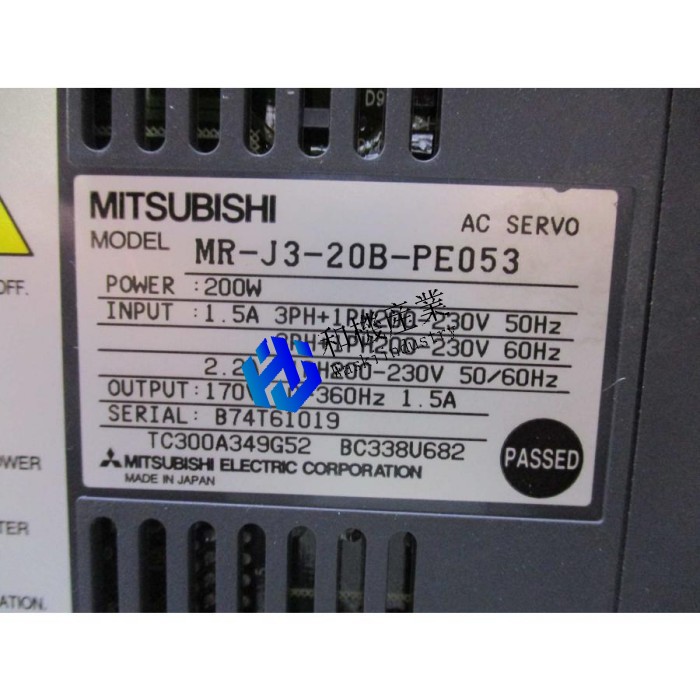 【新品★送料無料】MITSUBISHI 三菱 MR-J3-20B-PE053【6ヶ月保証】