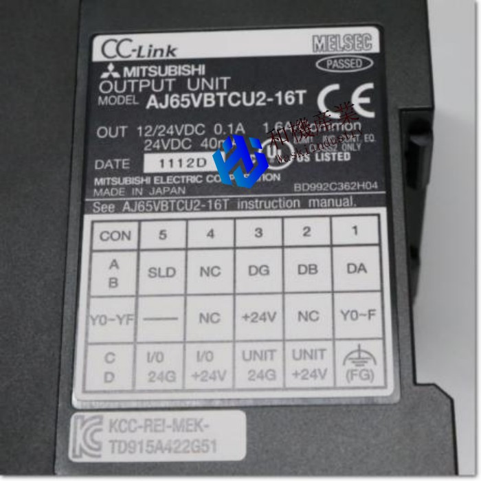 【新品 ★貨物輸送無料 】MITSUBISHI三菱電機 AJ65VBTCU2-16T CC-Link小っちゃい印字機リモートI/O社会的単位【６ヶ月引き受ける】