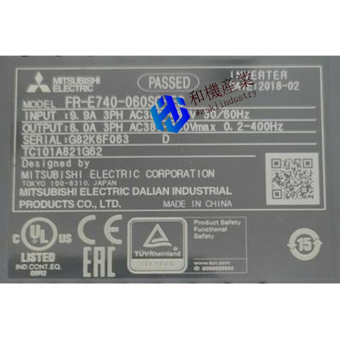 【新品★送料無料】MITSUBISHI三菱電機 FR-E740-060SC-EC 用インバーター【６ヶ月保証】｜和機産業