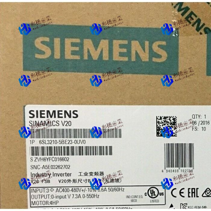 【新品★送料無料】SIEMENS 6SL3210-5BE23-0UV0 6SL3 210-5BE23-0UV0 シーメンス 【6ヶ月保証】