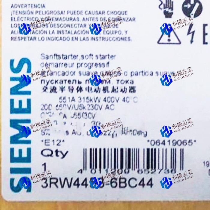 【新品★送料無料】SIEMENS シーメンス 3RW4453-6BC44 315KW ★【６ヶ月保証】