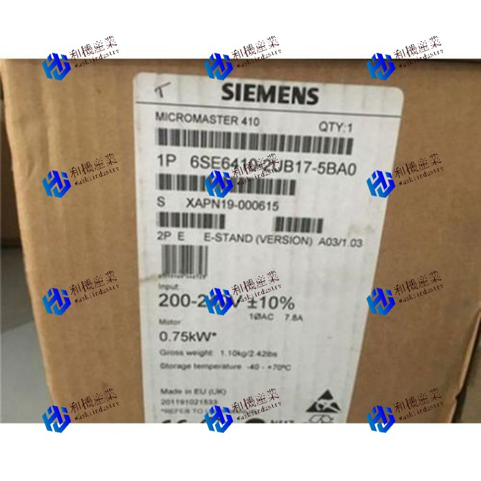 【新品★貨物輸送無料】6SE6410-2UB17-5BA0 Siemens 6SE6 410-2UB17-5BA0 ジーメンス ★【６ヶ月引き受ける】