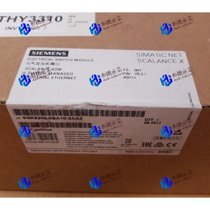 【新品★貨物輸送無料】Siemens 6キーパー5208-0BA10-2AA3 Simatic Electrical Switch Module 6キーパー5 208-0BA10-2AA3 ★【６ヶ月引き受ける】