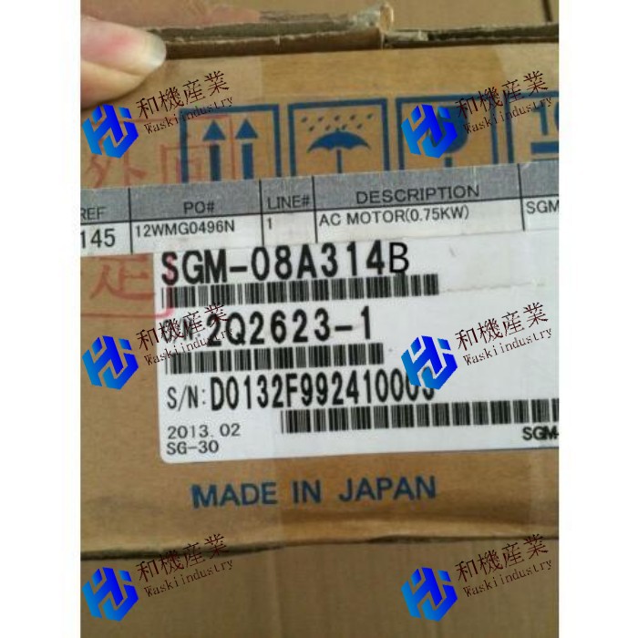 【新品★送料無料】YASKAWA ACサーボモーターSGM-08A314B新しいSGM08A3 【６ヶ月保証】
