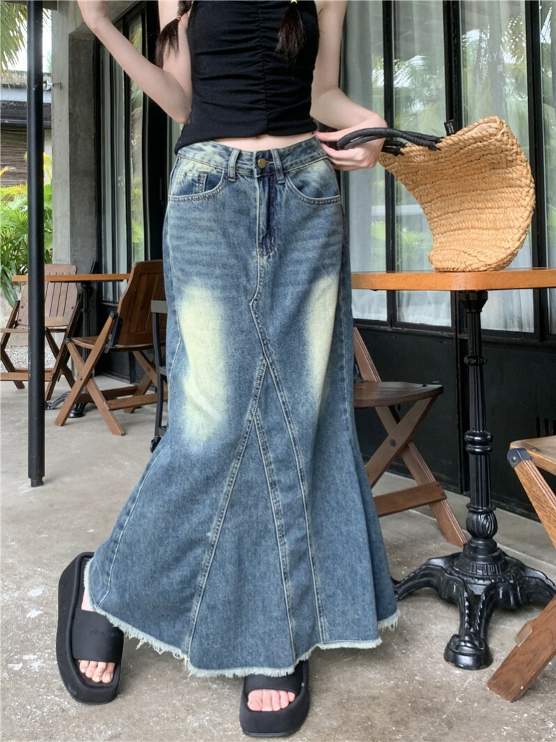 楽天市場】オリジナル パッチワーク風スカート（デニム）19 : 竹原