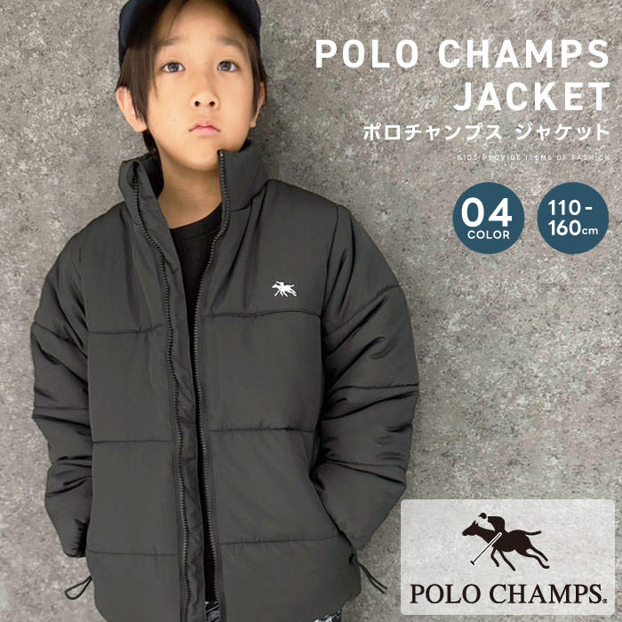 楽天市場】【送料無料】POLOCHAMPS スタンドカラーフェイクダウン