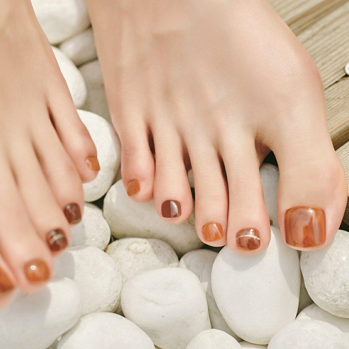 楽天市場 Summer Sale ジェルフットネイル 足 硬化 ネイルシール スイートカフェイン フットネイル フットジェル ジェルシール ブラウン 半透明 上品 ジェルシール ジェル セルフネイル ジニピン 大人 Zinipin 韓国 送料無料 Uc Zinipin Japan 楽天市場店