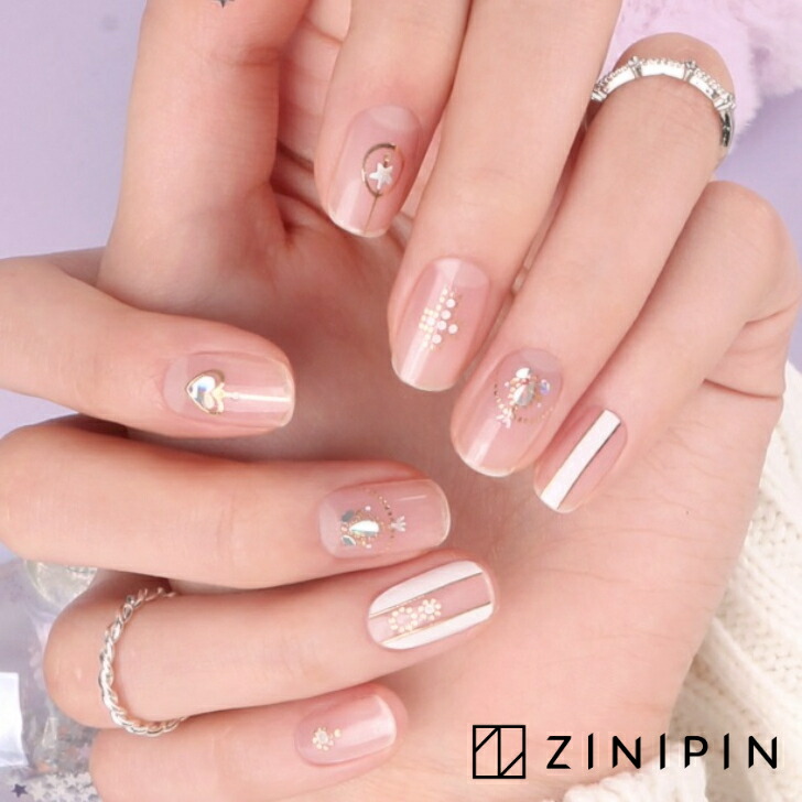 ジェルネイル・ネイルシール HAND MOMI 楽天市場】[在庫限りSALE] ブライダル ジェル ネイルシール 貼るだけ