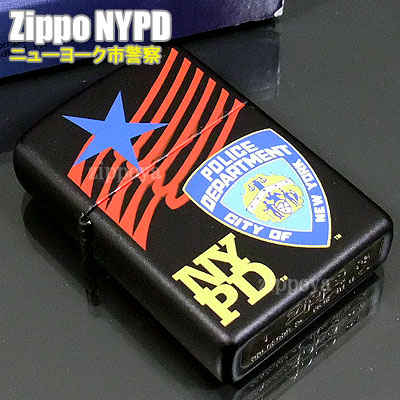 ZIPPO ジッポ ライター ジッポー NYPD - Badge,Star and Flag ニューヨーク市警察 ブラックマット 20487 5,775円