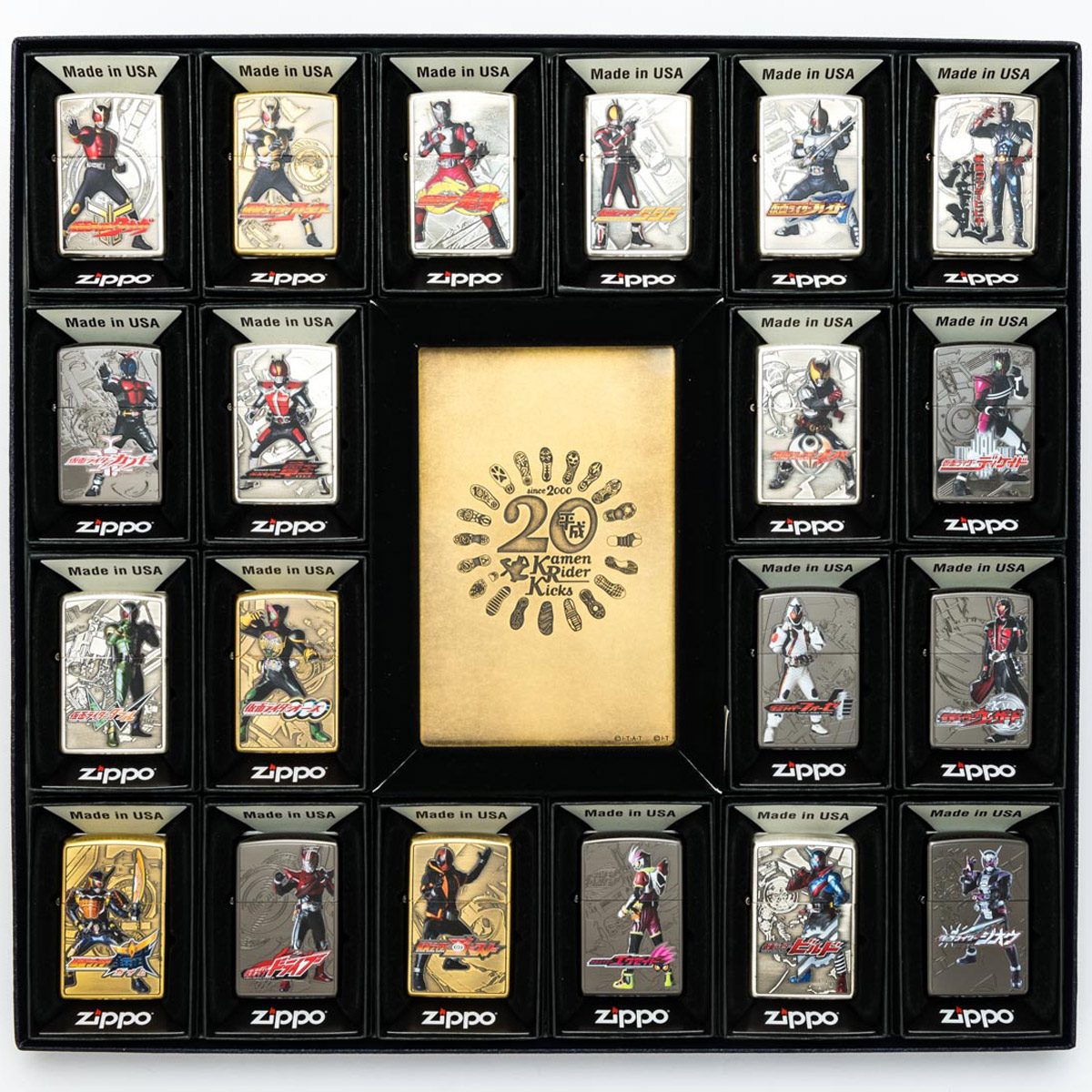 楽天市場 限定50セット 平成仮面ライダー 作品記念セット Zippo ジッポー オイルライター Maskedrider Zippo Specialty Nakamura