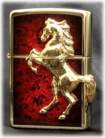 ウィニングウィニー GP ディープレッド ◆ZIPPO ジッポー オイル ライター 喫煙具 WinningWhinny 馬 ウマ うま HORSE