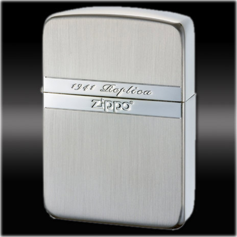 1941レプリカ ミラーライン SV ◆ZIPPO ジッポー オイル ライター 喫煙具 -1941 Replica- シルバー Silver