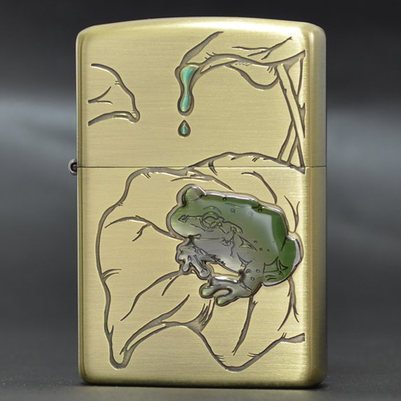 カエル 蛙 Frog エポキシ シンチュウフルビ ◆ZIPPOライター ジッポーライター ジッポー オイルライター その他動植物｜ZIPPO Specialty NAKAMURA