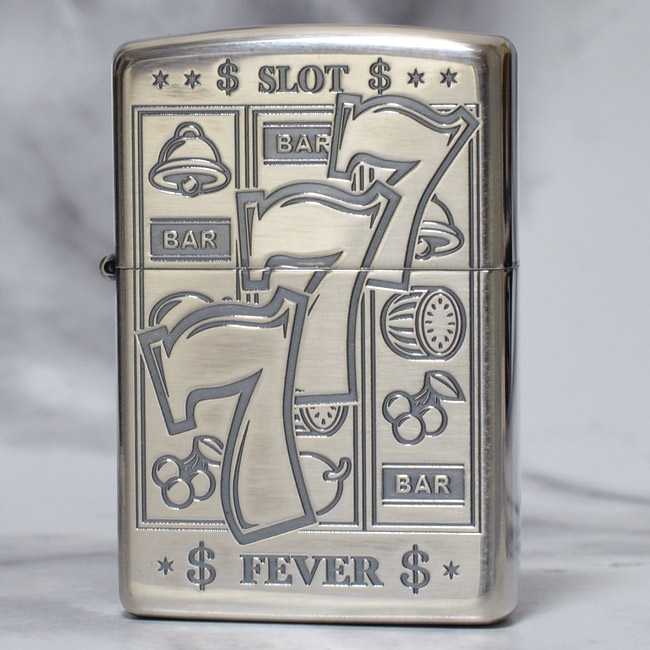 ジャックポットGAME ◆JACKPOT 777 スロット ギャンブル カジノ フィーバー 喫煙具 ZIPPO ジッポー オイルライター