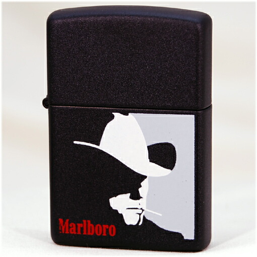 Marlbolo マルボロマン BKマット 90年代前半 ◆ マルボロ 喫煙具 ZIPPO ジッポーライター オイルライター たばこ柄