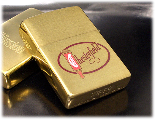 喫煙具 両面デザイン ジッポーライター オイルライター アメリカから入手したデッドストック オイルライター たばこ柄 Zippo Specialty Chesterfield 喫煙具 たばこ柄ホビー Zippo Nakamura 1993年製 チェスターフィールド