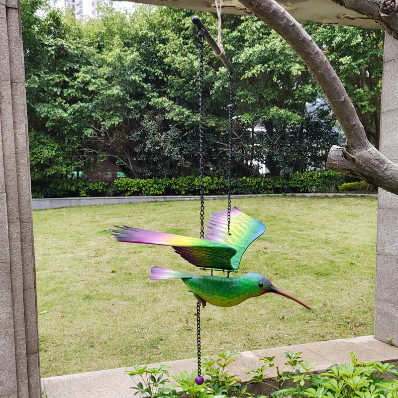 鳥 バード 飛んでいるように見える 揺れる 吊り下げ おしゃれ 屋外 庭 芝生 ガーデニング 置き型 置物 オブジェ モダン インテリア bbq022|ZMSHOP