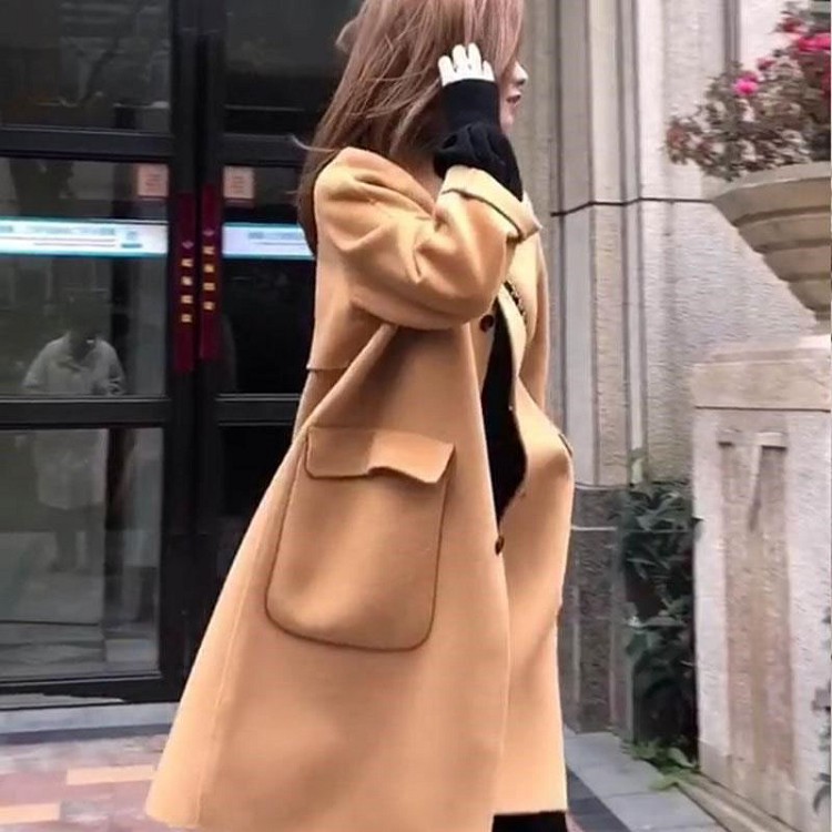 コートロング丈 ウールコート アウター 秋冬 レディースおしゃれ 大きいサイズ お洒落 可愛い カジュアル オフィス着?せ 黒｜ZMSHOP