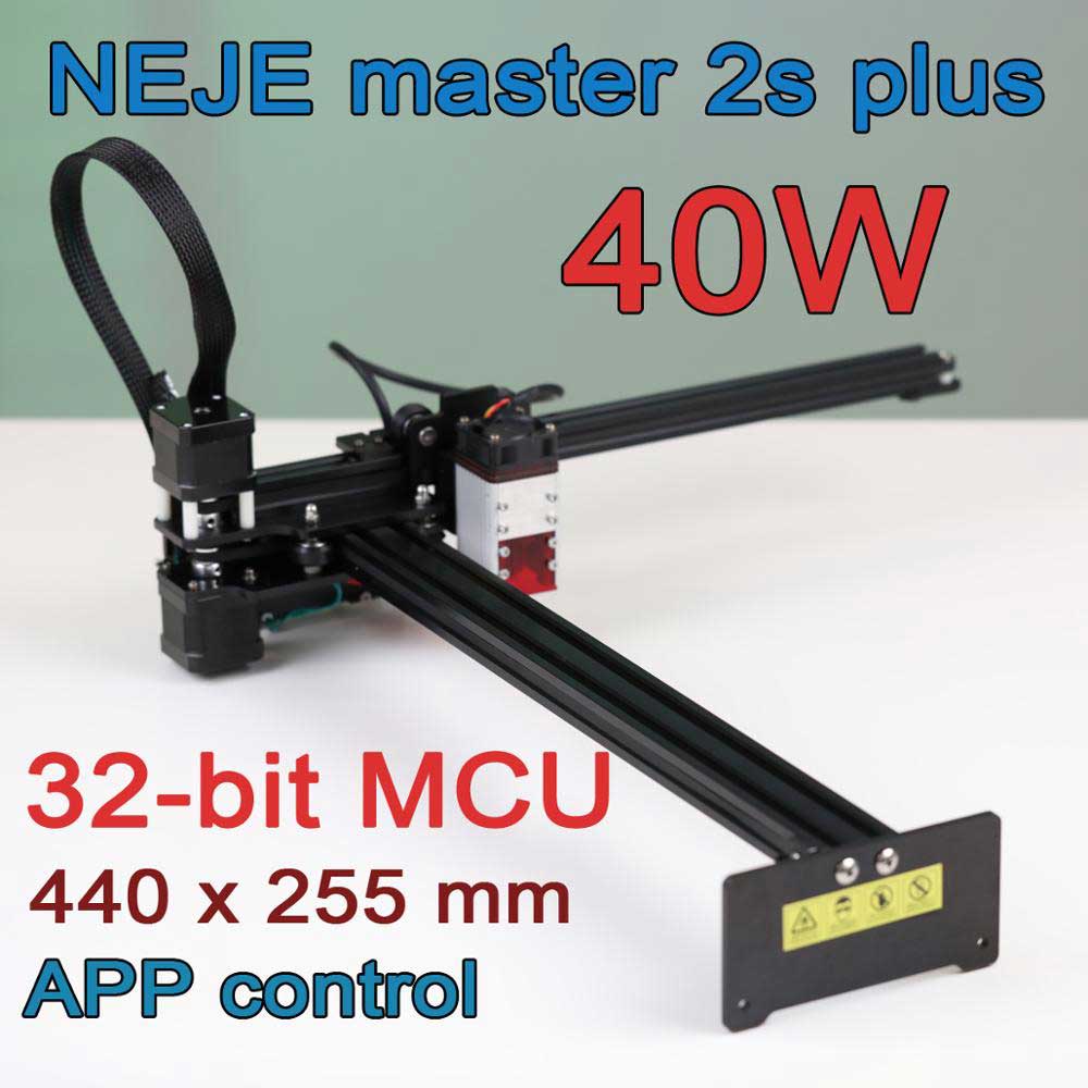 NEJE Master 2S Plus 32ビットメインゲーム盤CNCデスクトップミニワイヤレスレーザー刻みつける機、切り手