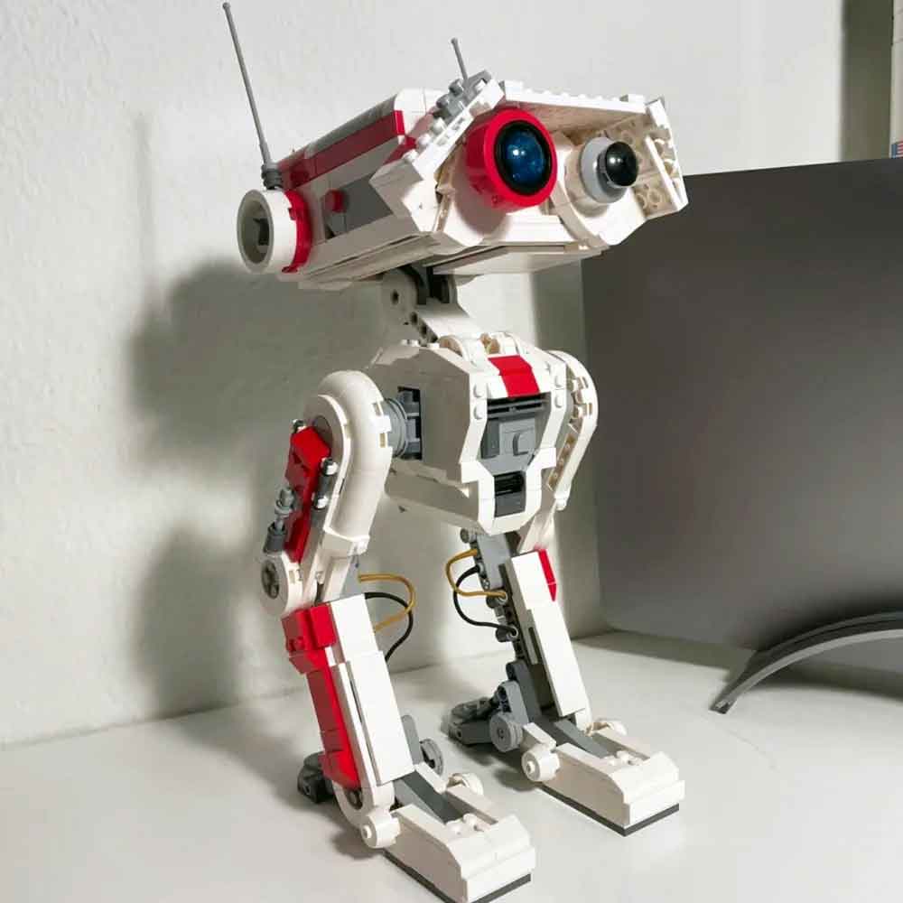 zmart スター ムービー ブリック フォールン・オーダー BD-1 インテリジェント テクニカル ロボット 互換 75335 ビルディングブロック 組み立て ロボット おもちゃ 二足歩行 ロボット ブロック玩具 フィギュア メカ ロボット モデル 組立式 ロボット DIY ブロック ロボット