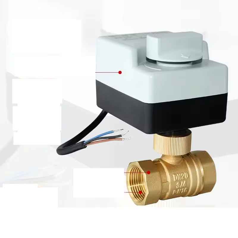 zmart 真鍮 電動 ボール バルブ 3線式 2コントロール 電動 アクチュエータ 2ウェイ 12V, DN20 手動スイッチ付き 電動バルブ ボールバルブ 電磁弁 ソレノイドバルブ 真鍮バルブ 流量制御 アクチュエータ 弁開閉 水制御 手動スイッチ 2ウェイバルブ 3線式 自動弁 制御弁 12V