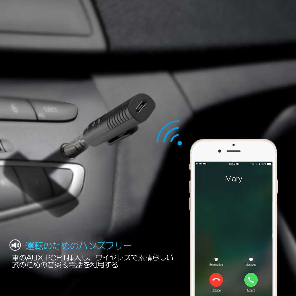 3 5mm Wireless Bluetooth Aux Audio Stereo Music Home Car Receiver Adapter Mic Ga Computers Tablets Networking Home Networking Connectivity