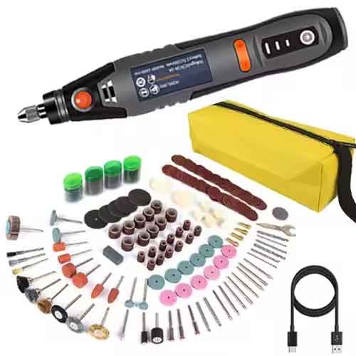 zmart 35W USB コードレスロータリーツール Dremel DIY ミニドリル彫刻ペン 電動 3速 ミニワイヤレスドリルセット 8500r-21000r/分 ミニルーター 電動彫刻ペン コードレスドリル DIY工具 研磨ツール 彫刻工具 小型電動工具 ワイヤレス工具 USB充電式 電動ミニドリル