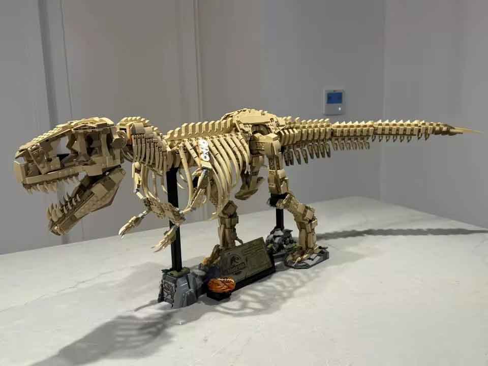 zmart MOC ティラノサウルス・レックス 化石 骨格模型 恐竜模型 骨格レプリカ ティラノサウルス模型 恐竜フィギュア 骨格ディスプレイ 化石模型 インテリアオブジェ 恐竜モック レゴ互換模型 恐竜ブロック 化石レプリカ 恐竜コレクション 博物館模型 恐竜ディスプレイ|zmart店