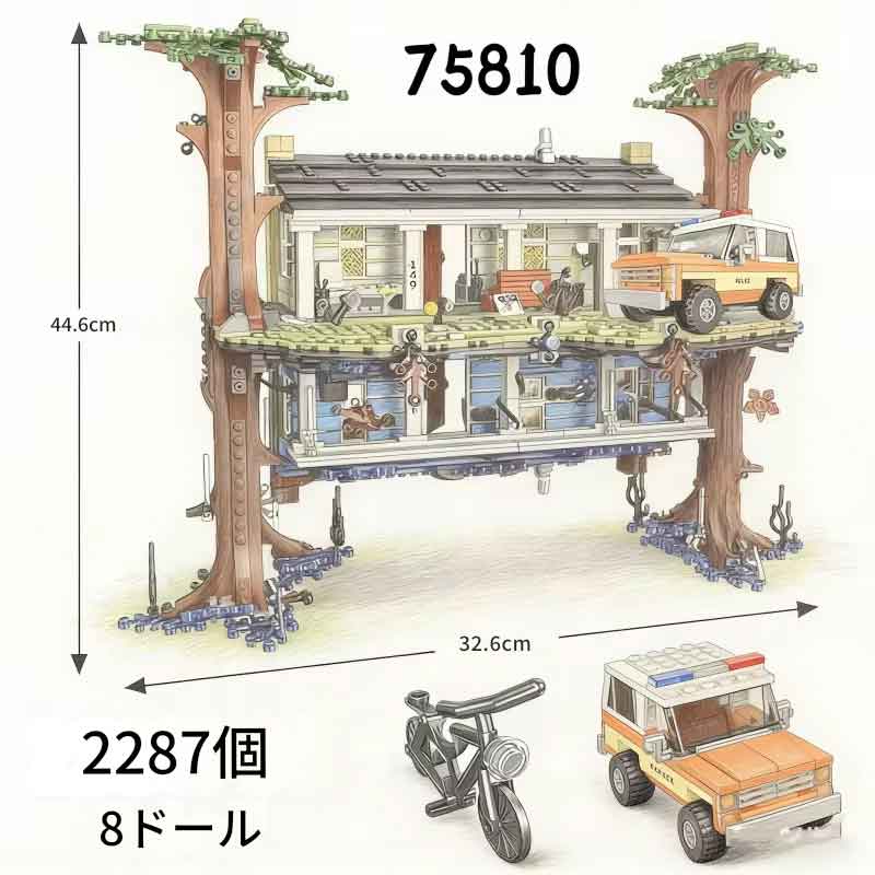 zmart 逆さまの世界を巡る 奇妙な物語 組み立てが難しい ホラー モデル 75810 ブロック 不思議な家 裏側 ハウス ブロック 建物 組み立て ブロック 模型 ミステリー ハウス ブロック レゴ 互換 建築 ブロック インテリア ブロック ハウス 11,498円