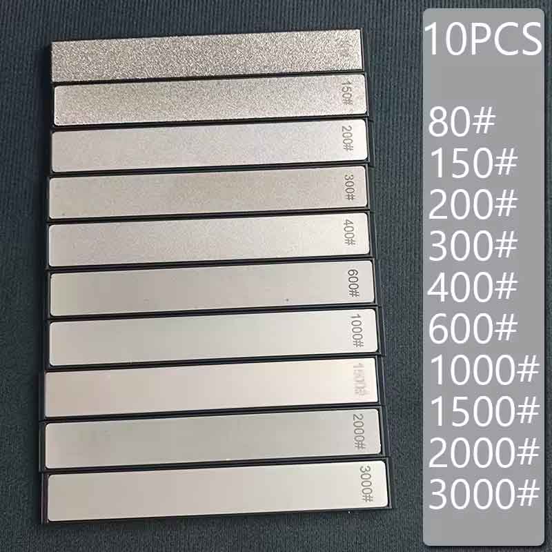 zmart 80番-3000番 10個 ダイヤモンド 砥石 ストーン 研削 ブレード 多目的 屋外 シャープナー 固定 角度 シャープナー 修正石