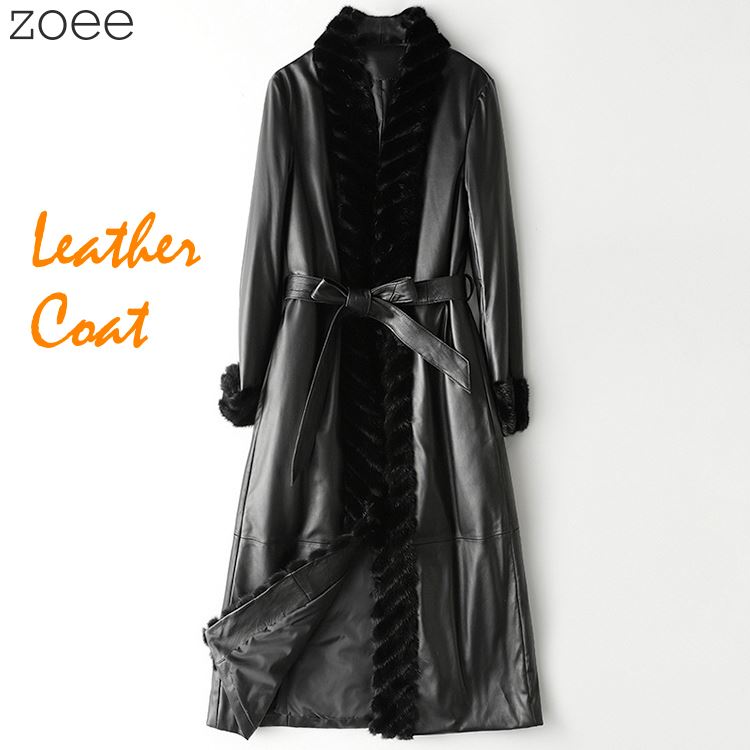 専用出品 ブラックレザー ロングコート ベルト付き Amazon | [D.IIZOO] ロング丈 レザーコート レディース レザー