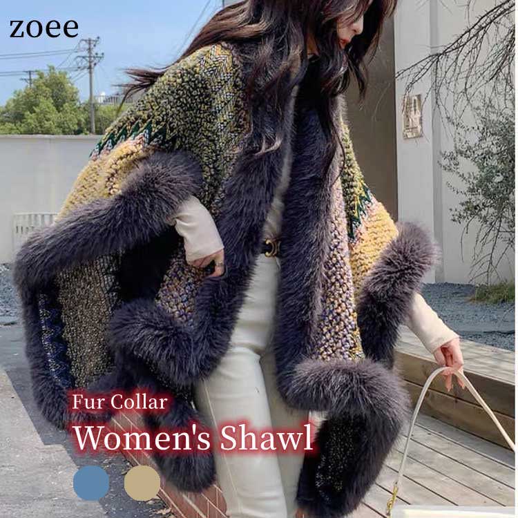 楽天市場】ニットケープ ウール 秋冬 レディース アウター レギュラー