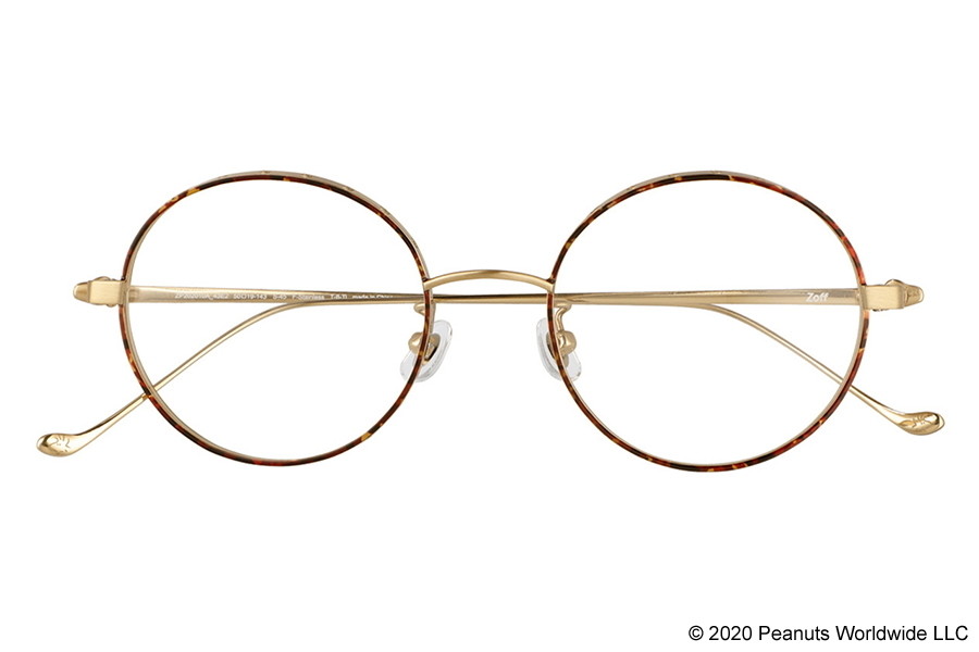 ラウンド型めがね Zoff Peanuts Collection スヌーピー グッズ プレゼント ゾフ メタルフレーム 度付きメガネ 度入りめがね ダテメガネ レディース おしゃれ Zoff Dtk Zp10 43e2 Zp10 43e2 ブラウン 50 19 143 Schwimmbad Delphine De