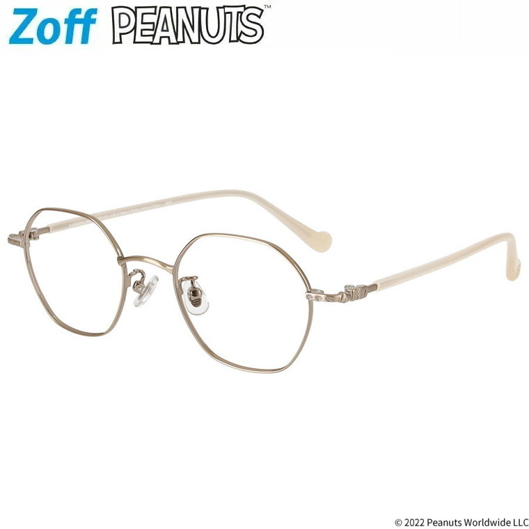 ウェリントン型 めがね Zoff ゾフ レディース ダテメガネ おしゃれ 度付きメガネ グッズ スヌーピー zoff_dtk COLLECTION  プレゼント