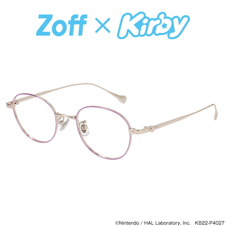 2021 メガネ ボストン型 めがね Zoff×Kirby Classic Line