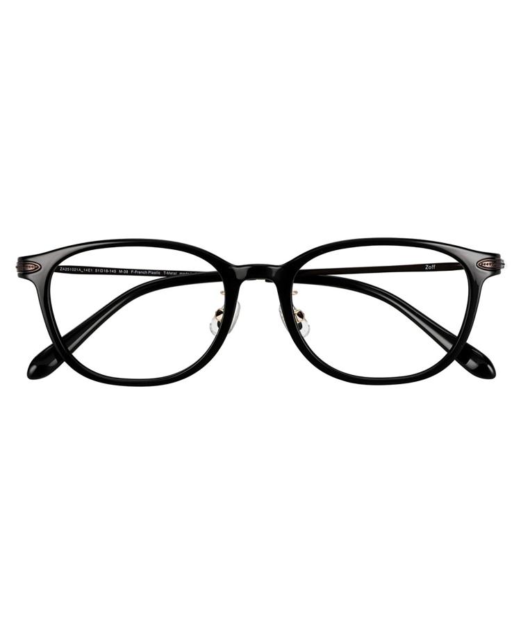 | ウェリントン型 眼鏡 (黒いこと) Zoff Combination メガネ 伊達めがね 度付き添い人水晶体取り替えっこ 度あり 度なし 成年者好いたらしい レディース ユニ一発やる 今めかしい 読みもの 商行為【ZA251021-14E1】【51□18-145】|