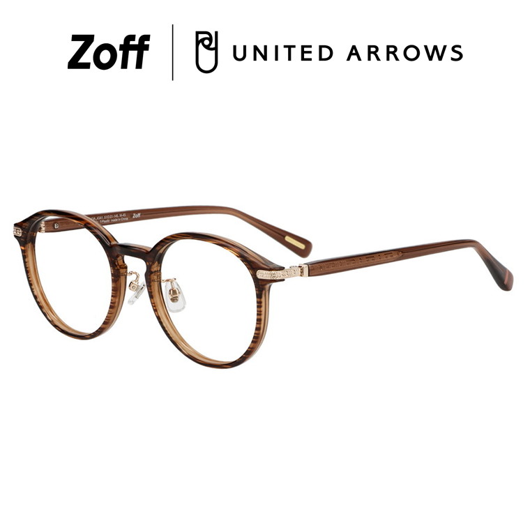 楽天市場】|ウェリントン型 めがね（ブラウン） Zoff UNITED ARROWS