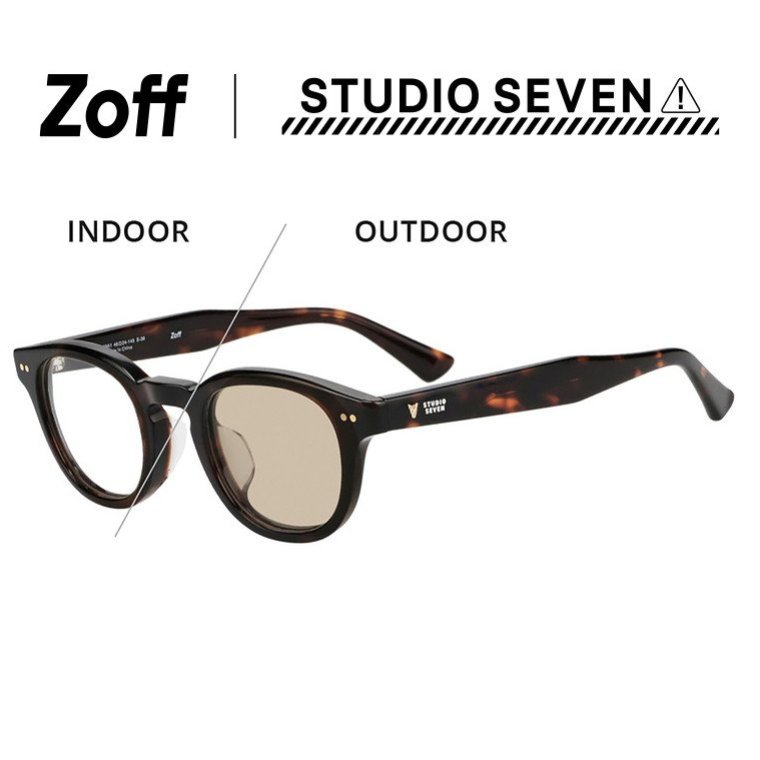 楽天市場】【WEB限定】Zoff｜STUDIO SEVEN｜ウェリントン型 調光
