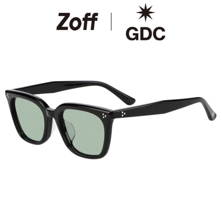 |Zoff GDC ウェリントン型 サングラス (ブラック)  紫外線対策 UVカット おしゃれ スタイリッシュ メンズ レディース ユニセックス【ZA251G35-14E1】【55□20-145】|