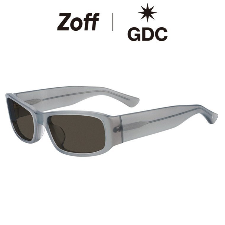 |Zoff GDC スクエア型 サングラス (シルバー)  紫外線対策 UVカット おしゃれ スタイリッシュ メンズ レディース ユニセックス【ZA251G36-15E1】【57□19-135】|