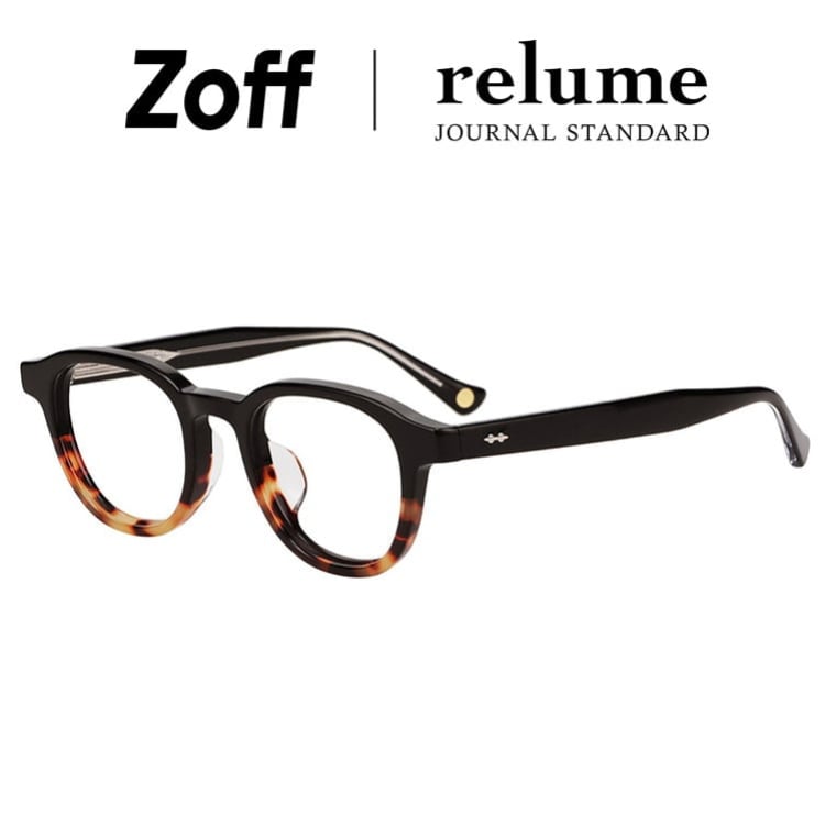 | Zoff JOURNAL STANDARD relume ジャーナルスタンダードレリューム  ウエリントン型 眼鏡 (黒いこと(グラデ)) 軽さ 太縁 黒縁ひな形 メガネ 検眼自然調整 伊達眼鏡 度付き添い人水晶体取り替えっこ 度あり 度なし メンズ レディース ユニ一発やる【ZA261005-18E1】【48□22-145】|